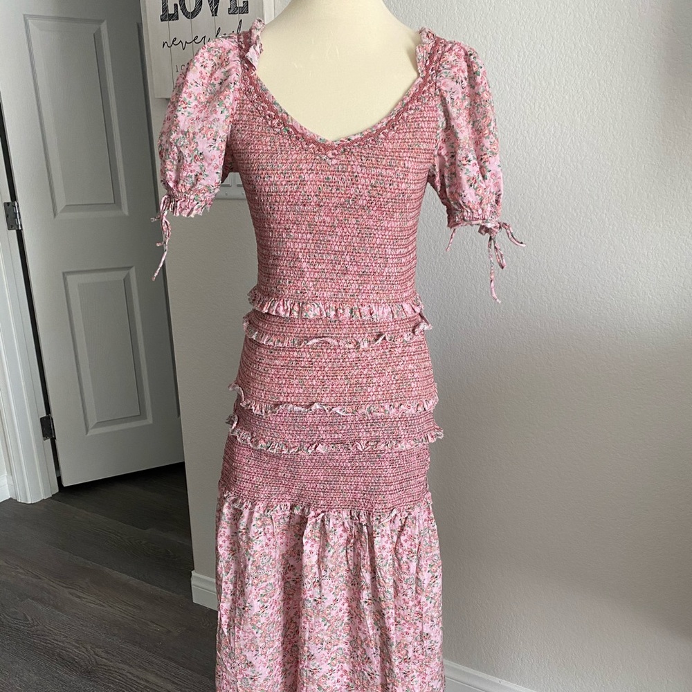 Love Shack Fancy Iva Skirt & Tilly Crop Top Dress
